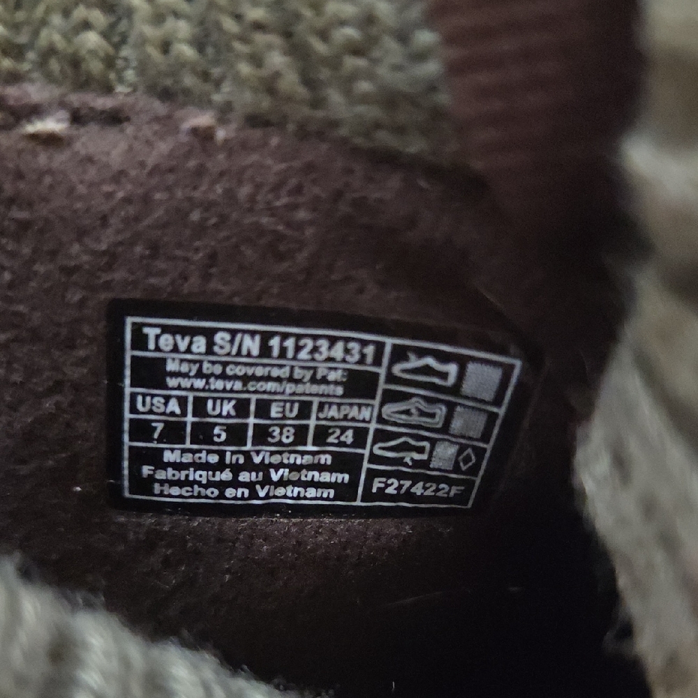 Teva Olive Green Quilted Slip-On Bootie Slippers - Picture 5 of 9